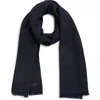 Robert Barakett Wool & Cashmere Herringbone Scarf In Blue