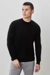 Robert Barakett Xander Crewneck Sweater In Black
