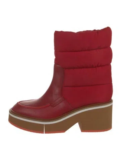 Pre-owned Robert Clergerie Boots In Red