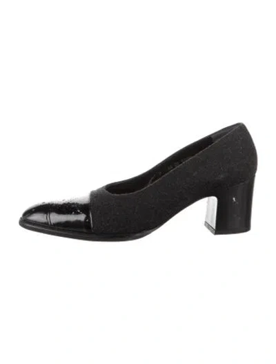Pre-owned Robert Clergerie Flats In Black