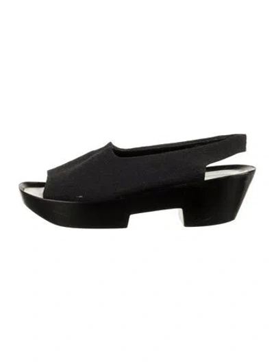 Pre-owned Robert Clergerie Flats In Black