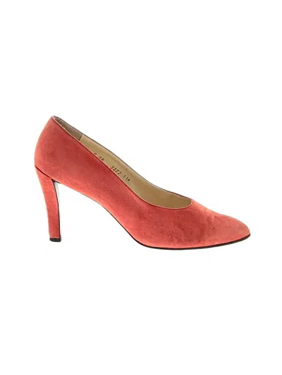 Pre-owned Robert Clergerie Heels In Red