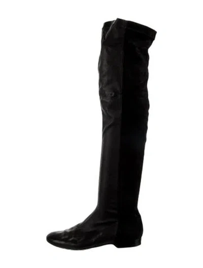 Pre-owned Robert Clergerie Leather Boots In Black
