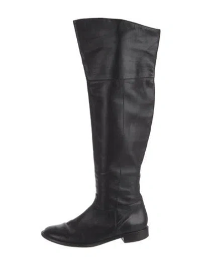 Pre-owned Robert Clergerie Leather Boots In Black