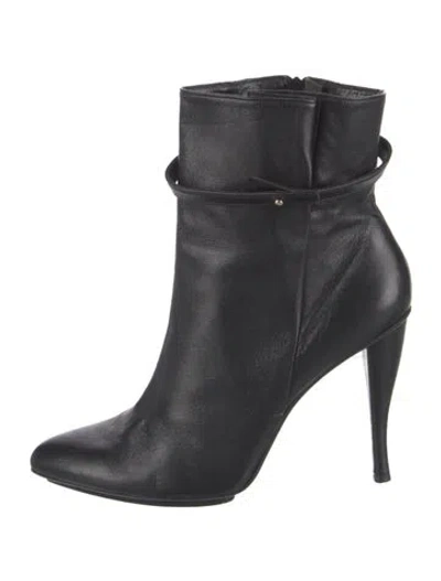 Pre-owned Robert Clergerie Leather Boots In Black