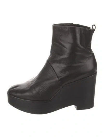 Pre-owned Robert Clergerie Leather Boots In Black