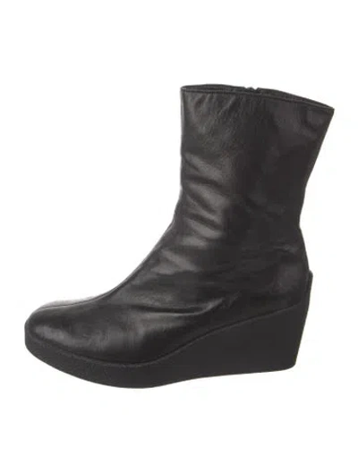 Pre-owned Robert Clergerie Leather Boots In Black