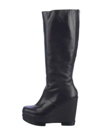 Pre-owned Robert Clergerie Leather Boots In Black