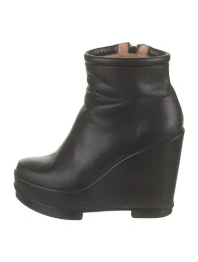 Pre-owned Robert Clergerie Leather Boots In Black