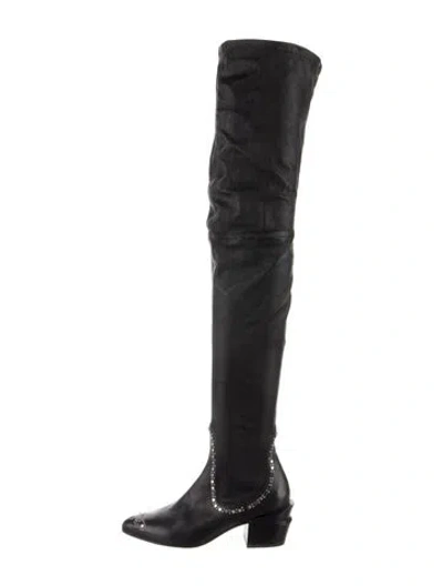 Pre-owned Robert Clergerie Leather Boots In Black