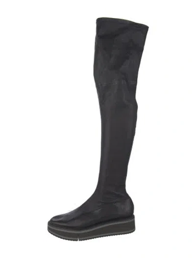 Pre-owned Robert Clergerie Leather Boots In Black