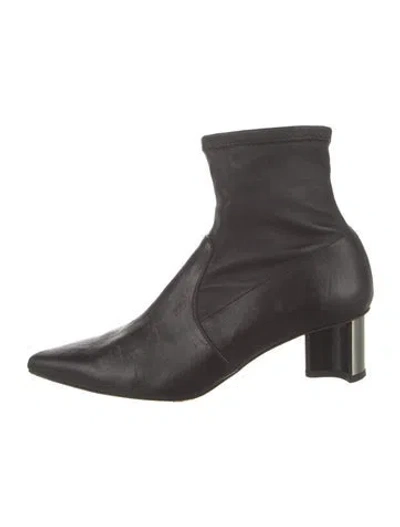 Pre-owned Robert Clergerie Leather Boots In Black
