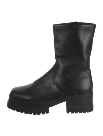 Pre-owned Robert Clergerie Leather Boots In Black