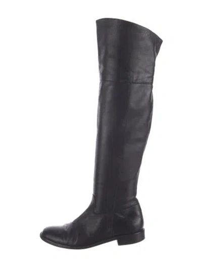 Pre-owned Robert Clergerie Leather Boots In Black
