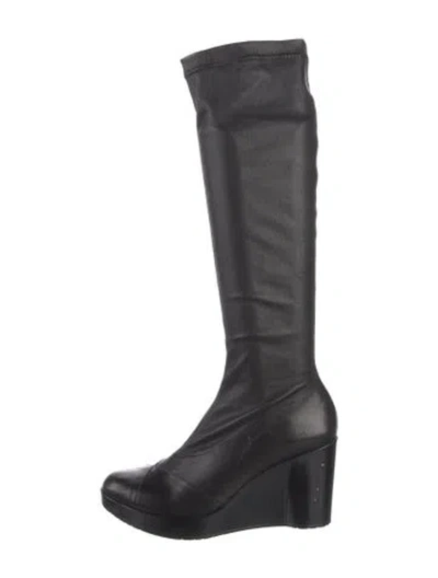 Pre-owned Robert Clergerie Leather Boots In Black