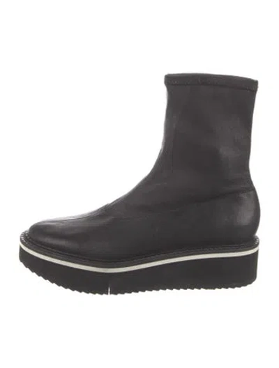 Pre-owned Robert Clergerie Leather Boots In Black