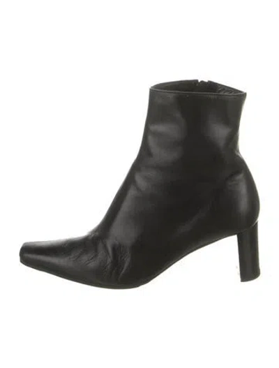 Pre-owned Robert Clergerie Leather Boots In Black/green
