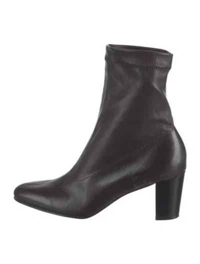 Pre-owned Robert Clergerie Leather Boots In Black/grey
