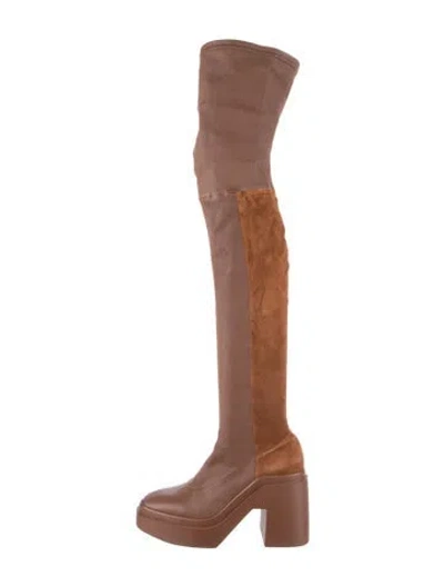 Pre-owned Robert Clergerie Leather Boots In Brown