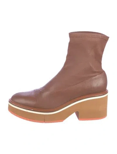 Pre-owned Robert Clergerie Leather Boots In Brown