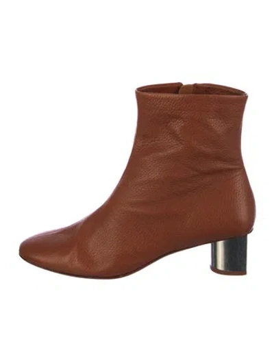 Pre-owned Robert Clergerie Leather Boots In Brown