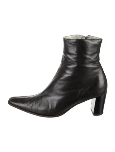 Pre-owned Robert Clergerie Leather Boots In Brown