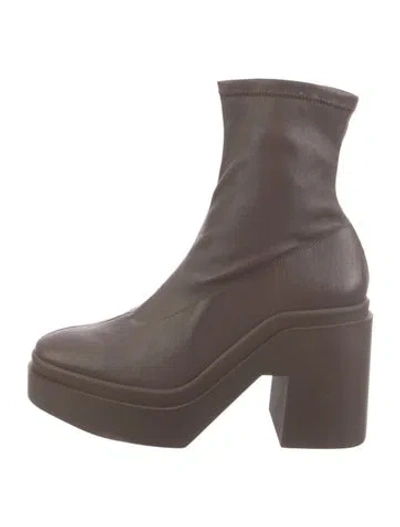 Pre-owned Robert Clergerie Leather Boots In Brown