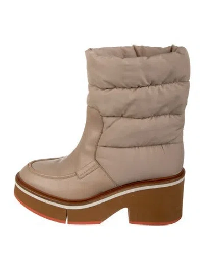 Pre-owned Robert Clergerie Leather Boots In Neutral