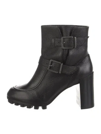 Pre-owned Robert Clergerie Leather Boots W/ Tags In Black
