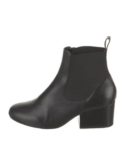 Pre-owned Robert Clergerie Leather Chelsea Boots In Black
