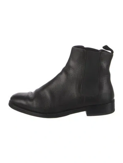 Pre-owned Robert Clergerie Leather Chelsea Boots In Black