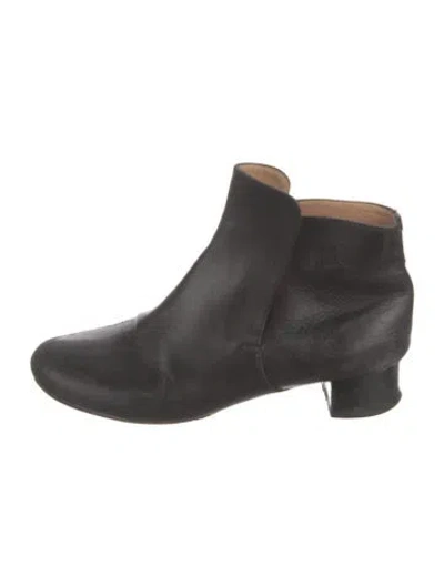 Pre-owned Robert Clergerie Leather Chelsea Boots In Black