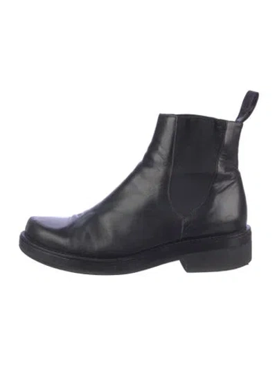 Pre-owned Robert Clergerie Leather Chelsea Boots In Black