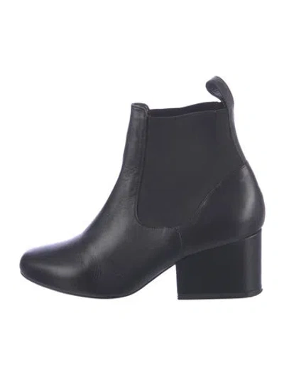 Pre-owned Robert Clergerie Leather Chelsea Boots In Black