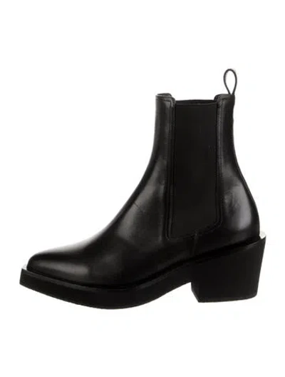 Pre-owned Robert Clergerie Leather Chelsea Boots In Black