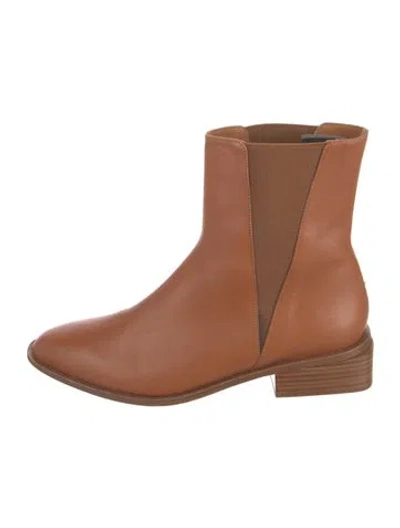 Pre-owned Robert Clergerie Leather Chelsea Boots In Brown