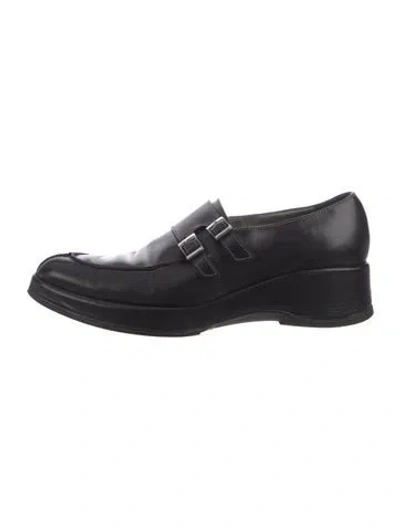 Pre-owned Robert Clergerie Leather Loafers In Black