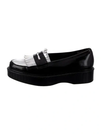 Pre-owned Robert Clergerie Leather Loafers In Black
