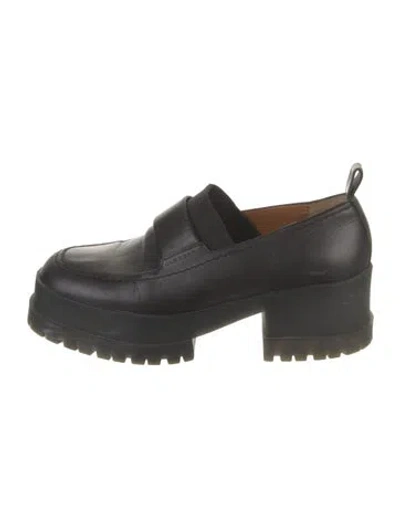 Pre-owned Robert Clergerie Leather Loafers In Black
