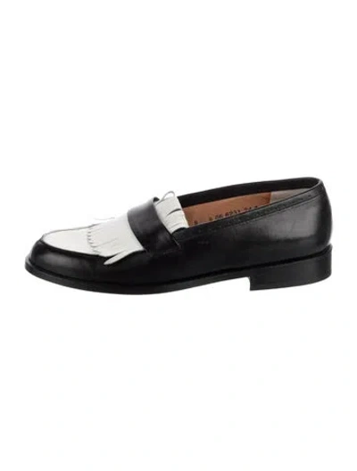 Pre-owned Robert Clergerie Leather Loafers In Black