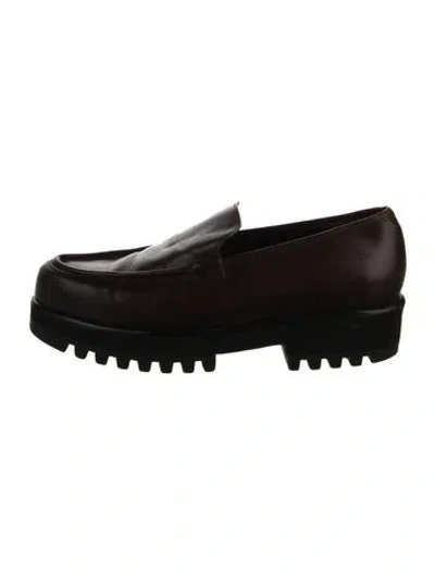Pre-owned Robert Clergerie Leather Loafers In Black