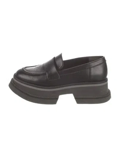 Pre-owned Robert Clergerie Leather Loafers In Black
