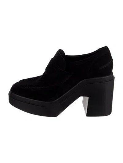 Pre-owned Robert Clergerie Leather Loafers In Black