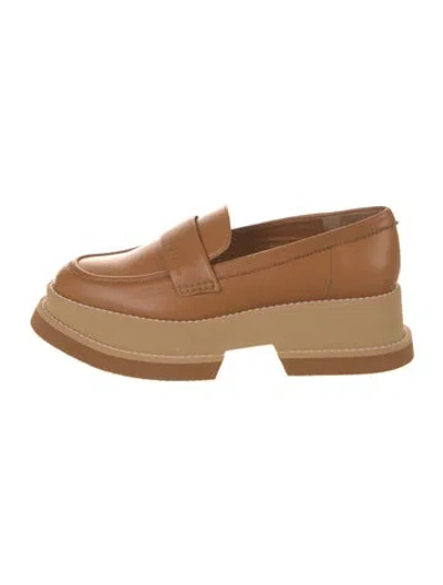 Pre-owned Robert Clergerie Leather Loafers In Brown