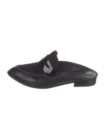 Pre-owned Robert Clergerie Leather Mules In Black