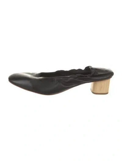 Pre-owned Robert Clergerie Leather Mules In Black
