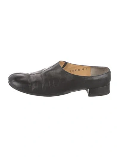 Pre-owned Robert Clergerie Leather Mules In Black