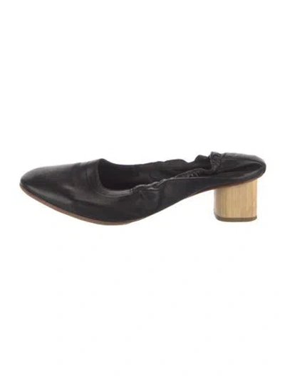 Pre-owned Robert Clergerie Leather Mules In Black