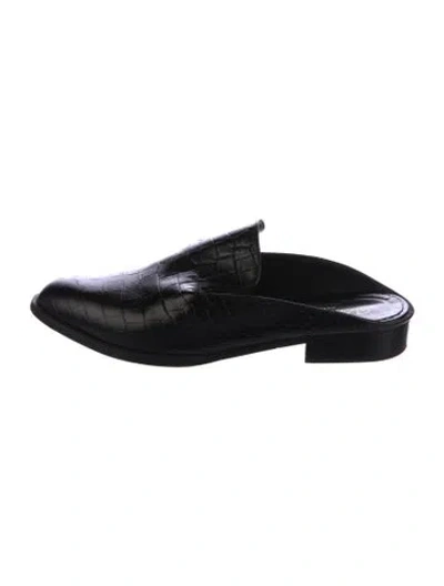 Pre-owned Robert Clergerie Leather Mules In Black