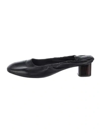 Pre-owned Robert Clergerie Leather Mules In Black